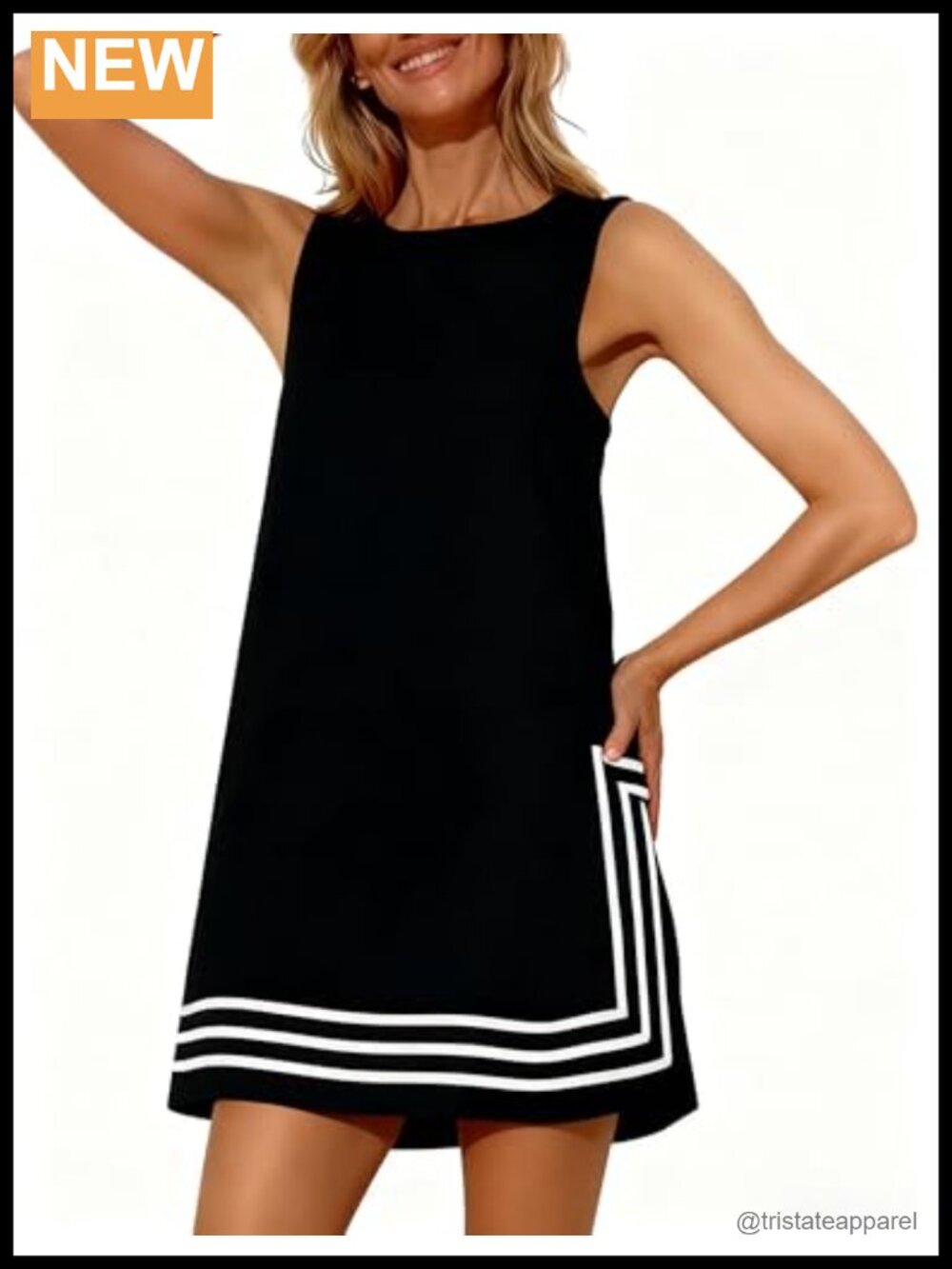 Womens Boho A-Line Mini Sundress Sleeveless Beach Coverup Summer Dress